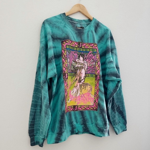 NWOT JANIS JOPLIN Tie Dye Graphic Sweatshirt - Picture 6 of 6
